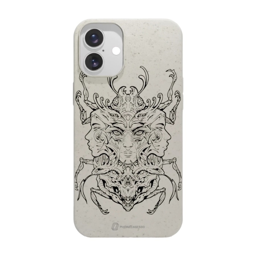 Phonecases3D iPhone 16 Plus Urban Pixel komposterbart cover, hvid billede 1