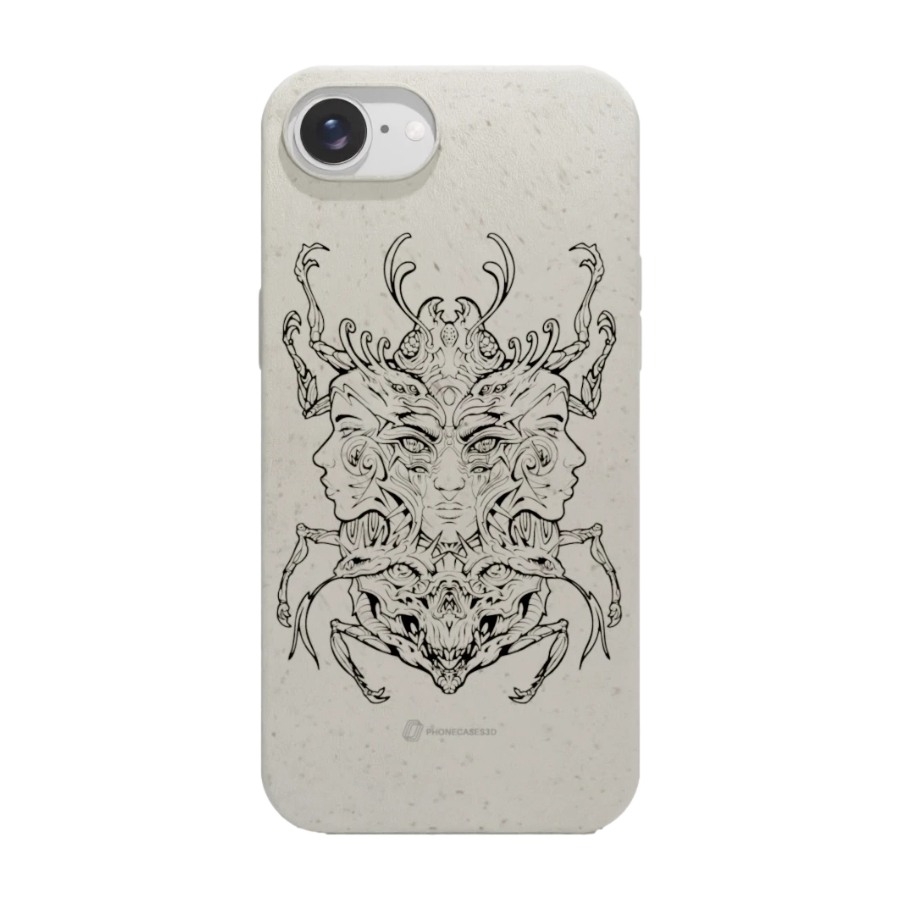 Phonecases3D iPhone 17e/16e Urban Pixel komposterbart cover, hvid billede 1