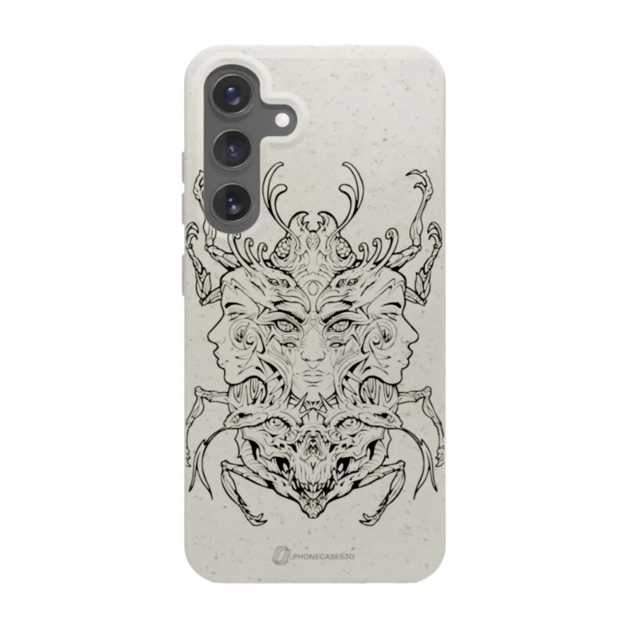 Phonecases3D Samsung Galaxy S25+ Urban Pixel komposterbart cover, hvid billede 1