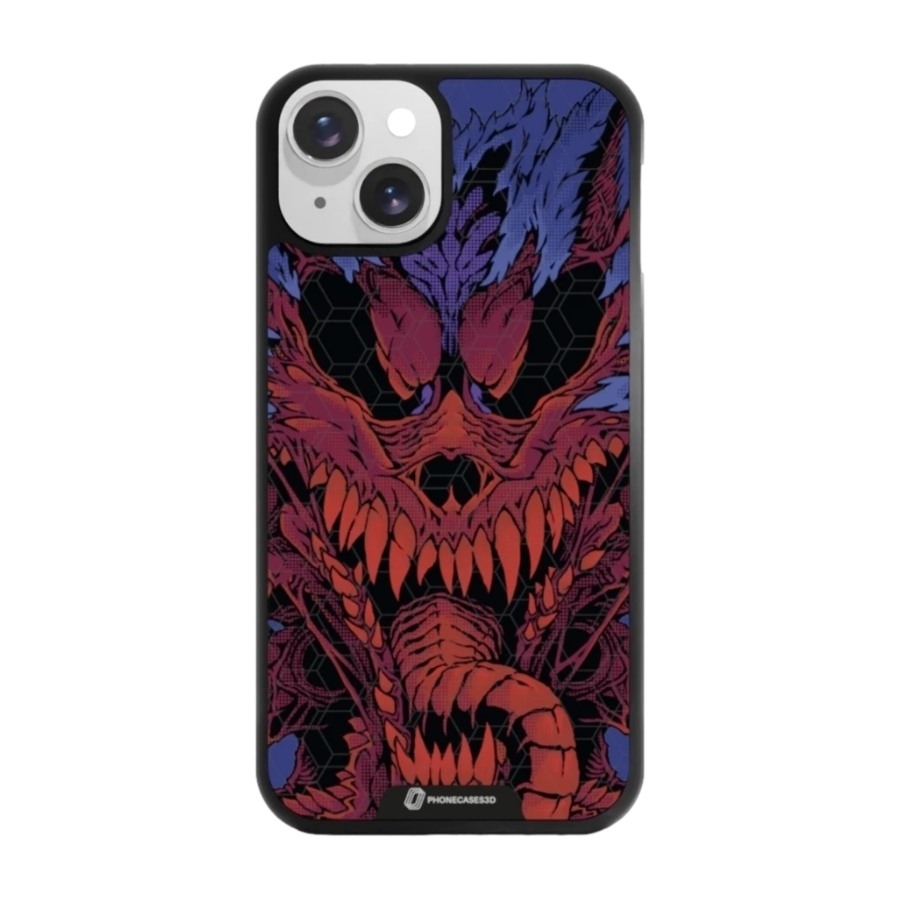 Phonecases3D iPhone 14 Urban Pixel 3D mobilcover, sort billede 1