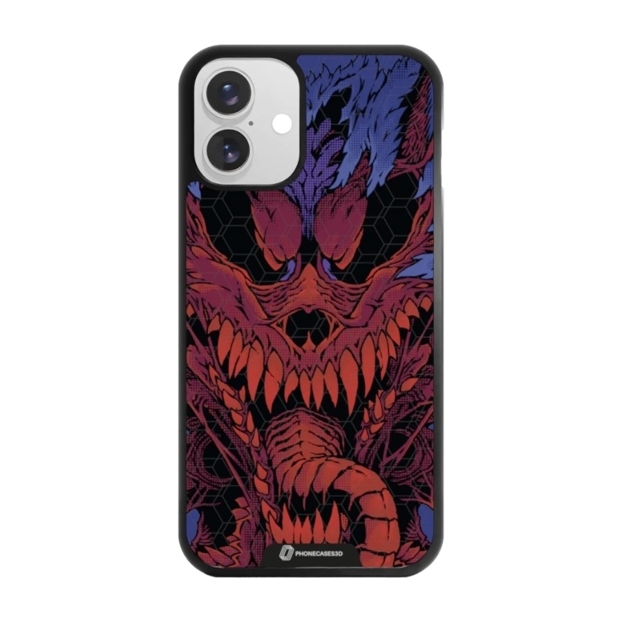 Phonecases3D iPhone 16 Plus Urban Pixel 3D mobilcover, sort billede 1