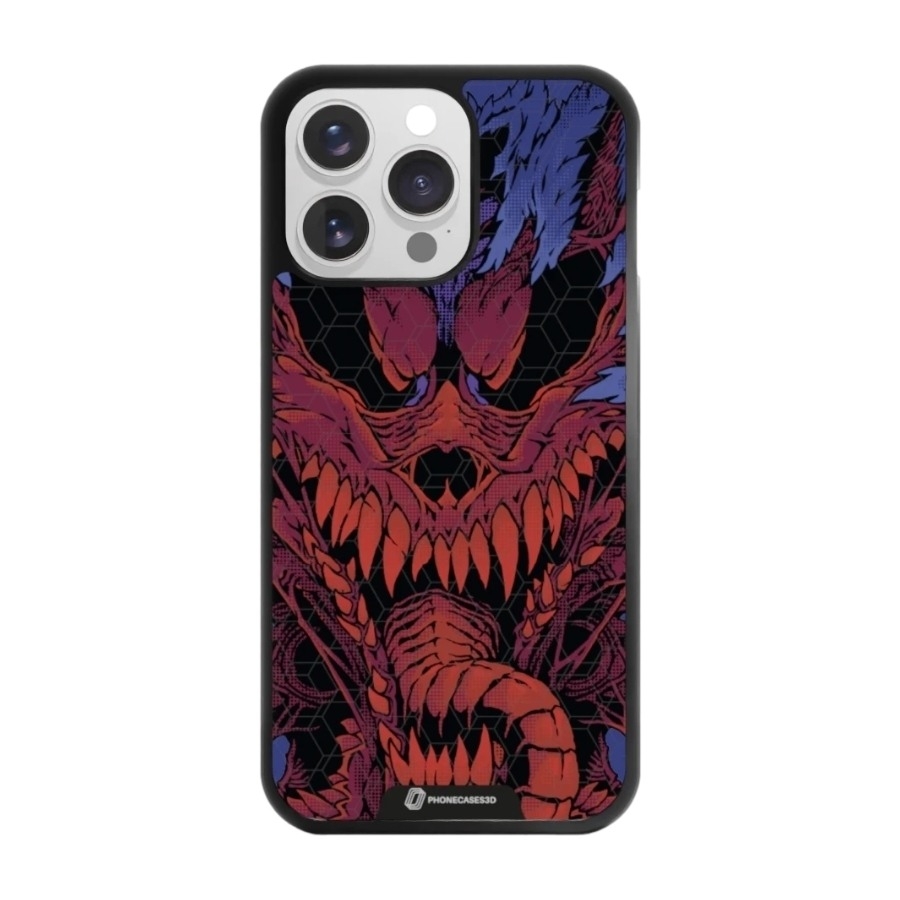 Phonecases3D iPhone 16 Pro Max Urban Pixel 3D mobilcover, sort billede 1