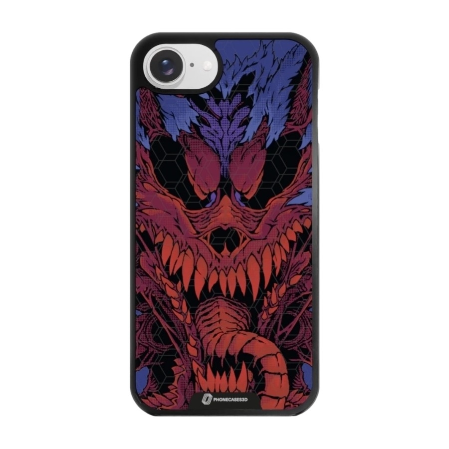 Phonecases3D iPhone 17e/16e Urban Pixel 3D mobilcover, sort billede 1