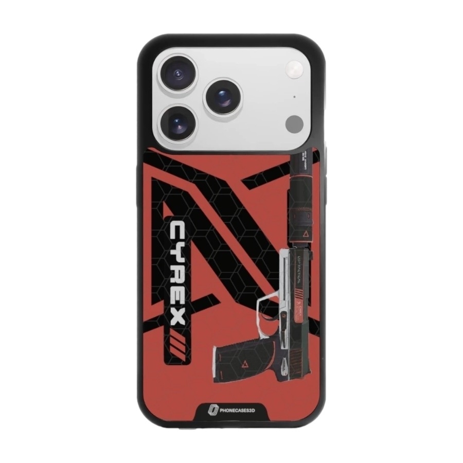 Phonecases3D iPhone 17 Pro Max Urban Pixel 3D mobilcover, sort billede 1