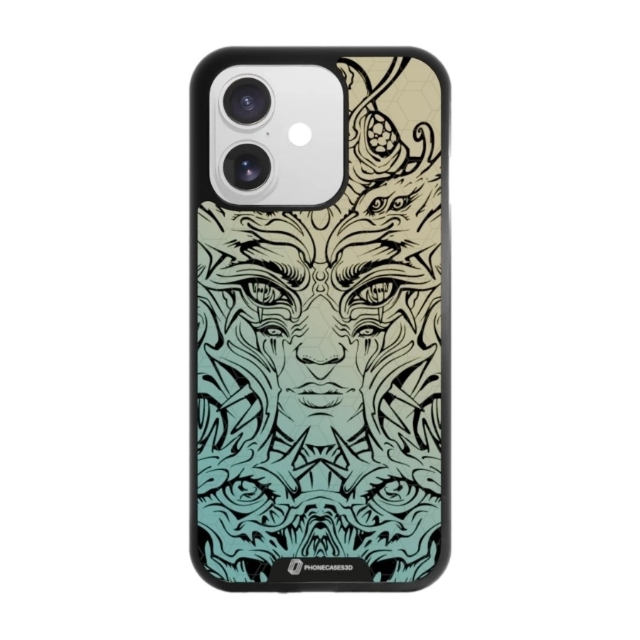 Phonecases3D iPhone 17 Urban Pixel 3D mobilcover, sort billede 1