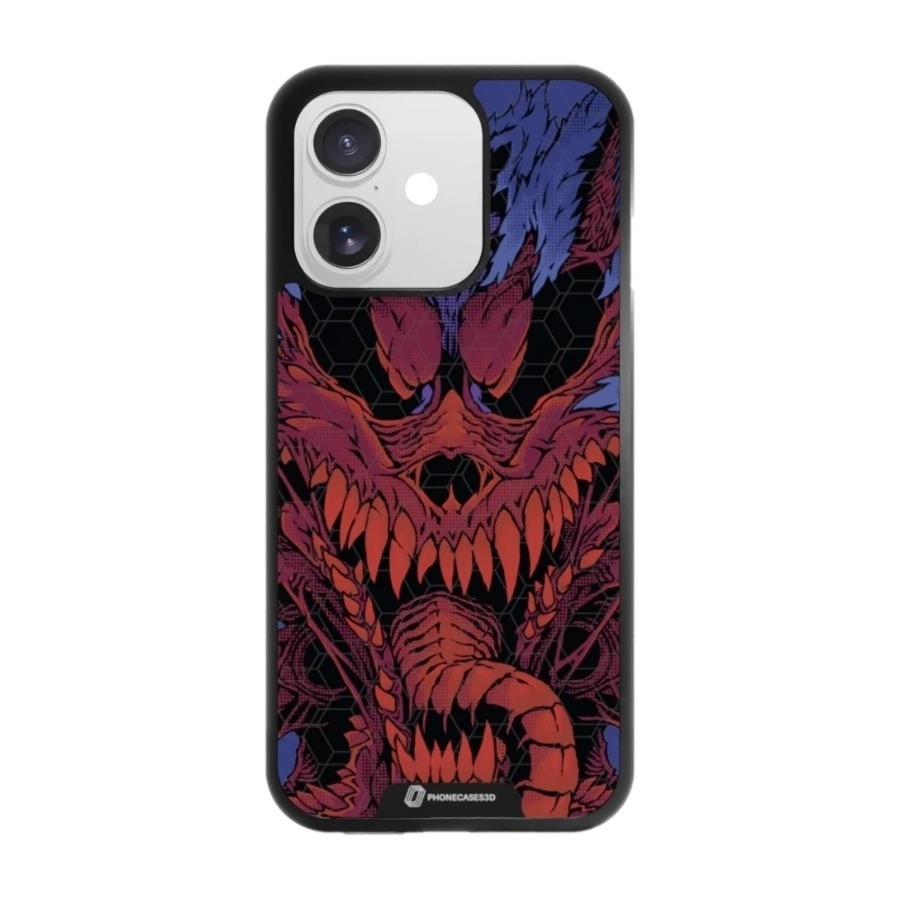 Phonecases3D iPhone 17 Urban Pixel 3D mobilcover, sort billede 1