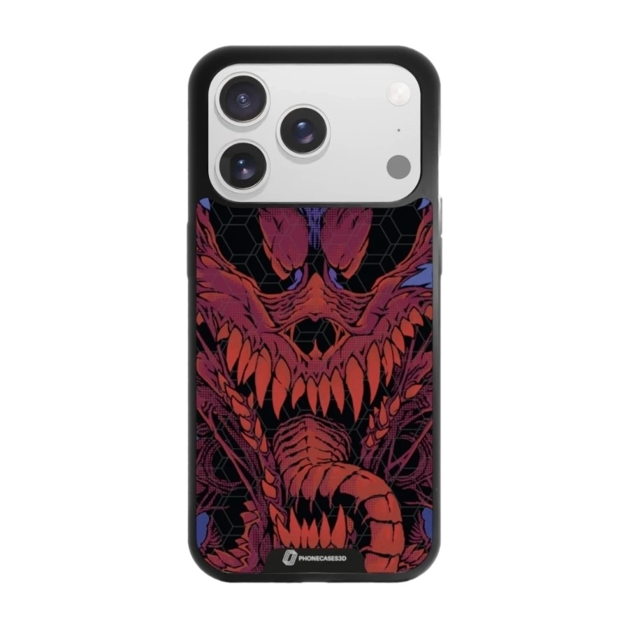 Phonecases3D iPhone 17 Pro Urban Pixel 3D mobilcover, sort billede 1