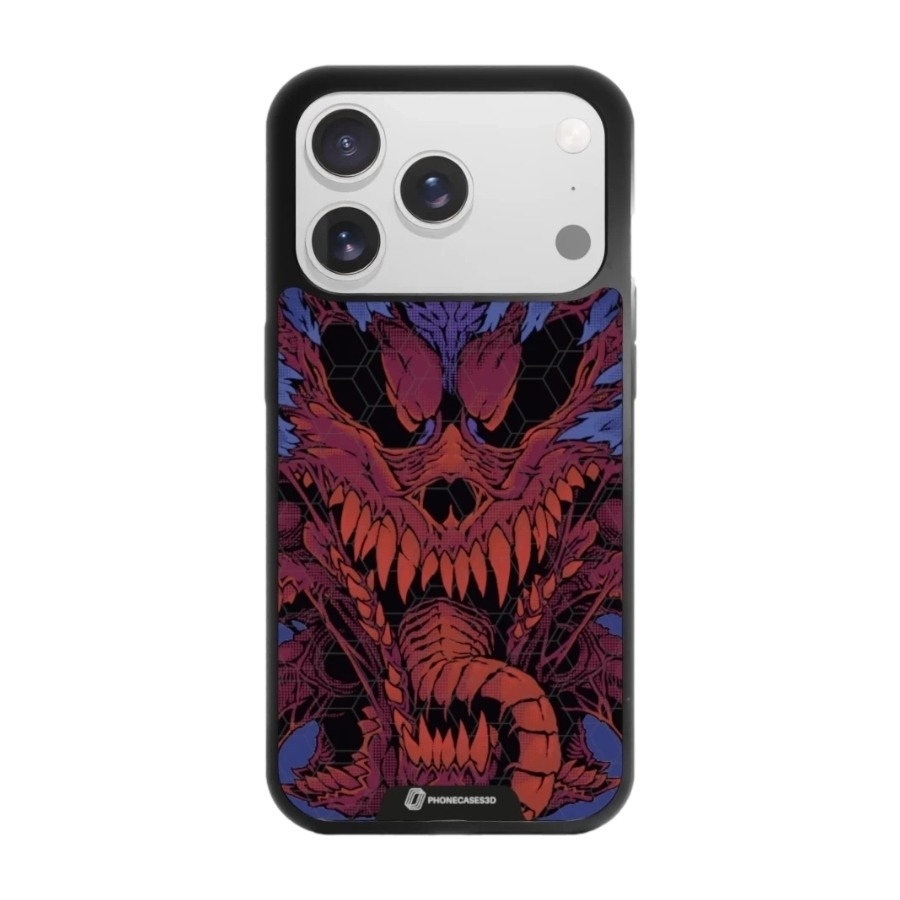 Phonecases3D iPhone 17 Pro Max Urban Pixel 3D mobilcover, sort billede 1