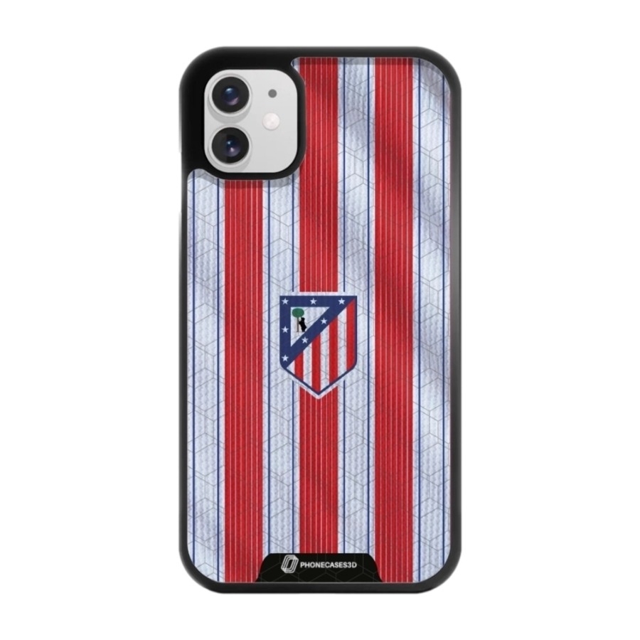 Phonecases3D iPhone 11 Atlético de Madrid 3D mobilcover, sort billede 1