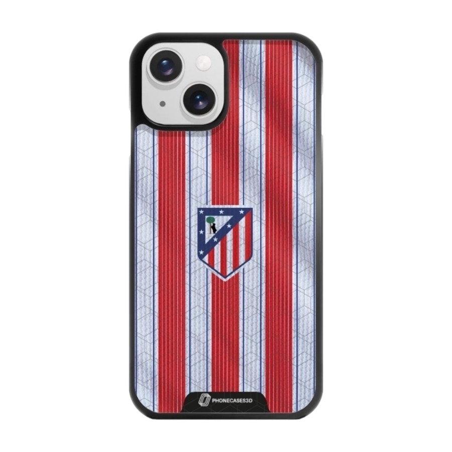 Phonecases3D iPhone 15 Atlético de Madrid 3D mobilcover, sort billede 1