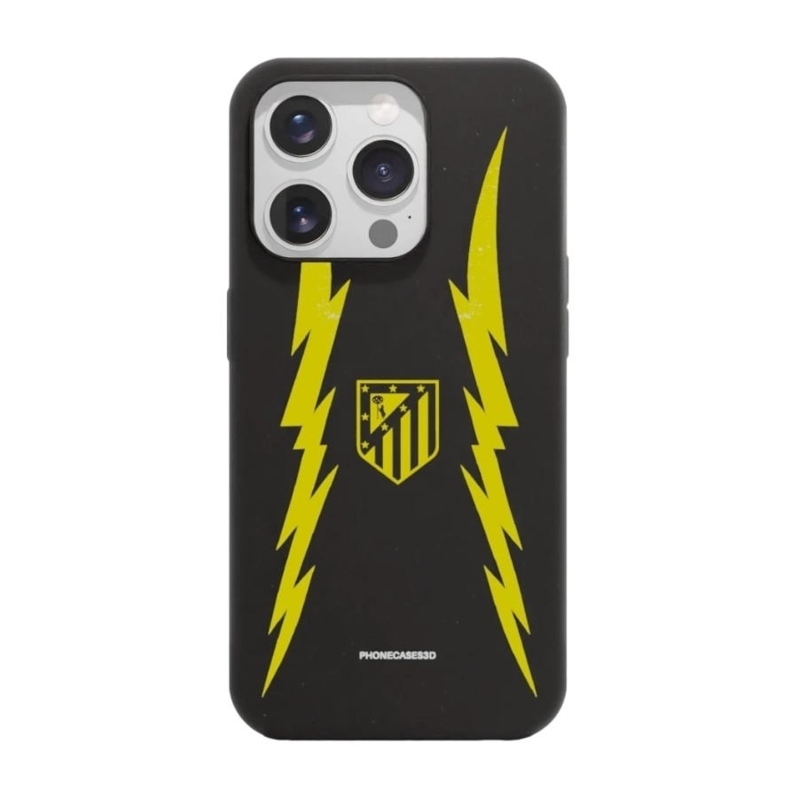 Phonecases3D iPhone 15 Pro Atlético de Madrid komposterbart cover, sort billede 1