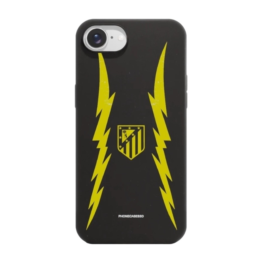 Phonecases3D iPhone 17e/16e Atlético de Madrid komposterbart cover, sort billede 1