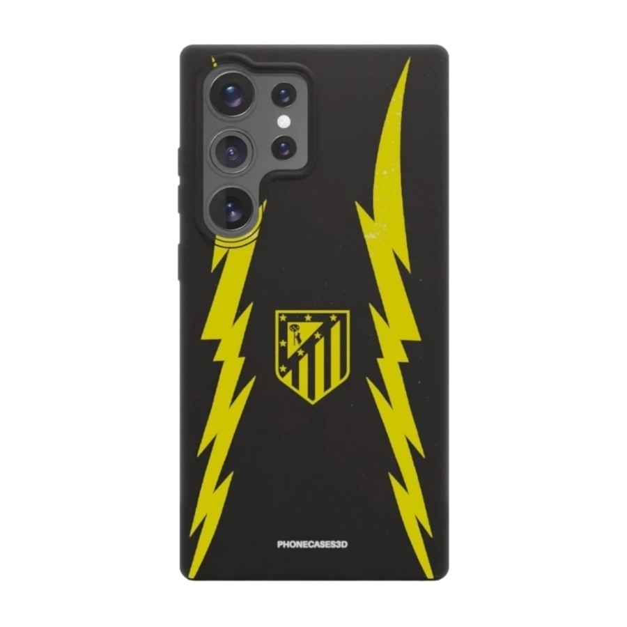 Phonecases3D Samsung Galaxy S25 Ultra Atlético de Madrid komposterbart cover, sort billede 1