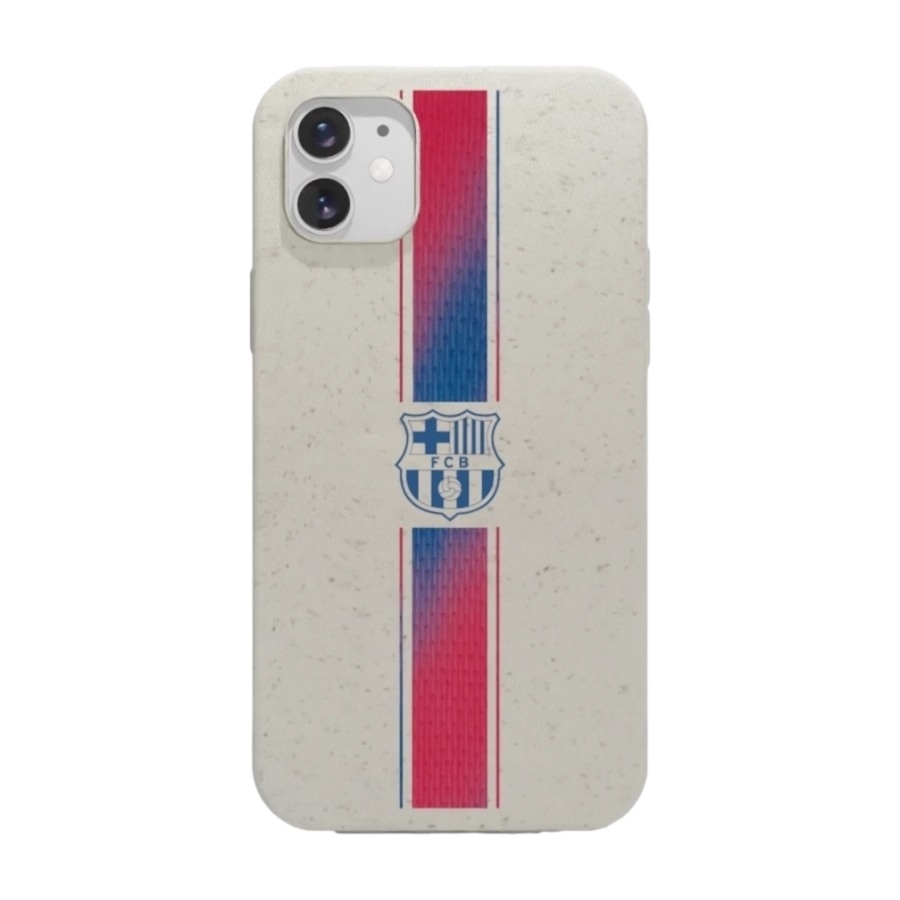 Phonecases3D iPhone 11 FC Barcelona komposterbart cover, hvid billede 1