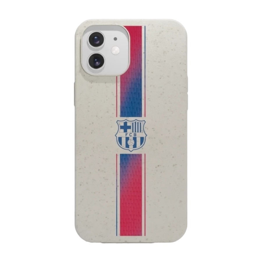 Phonecases3D iPhone 12 FC Barcelona komposterbart cover, hvid billede 1