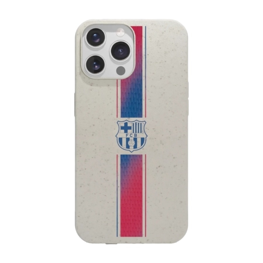 Phonecases3D iPhone 14 Pro FC Barcelona komposterbart cover, hvid billede 1