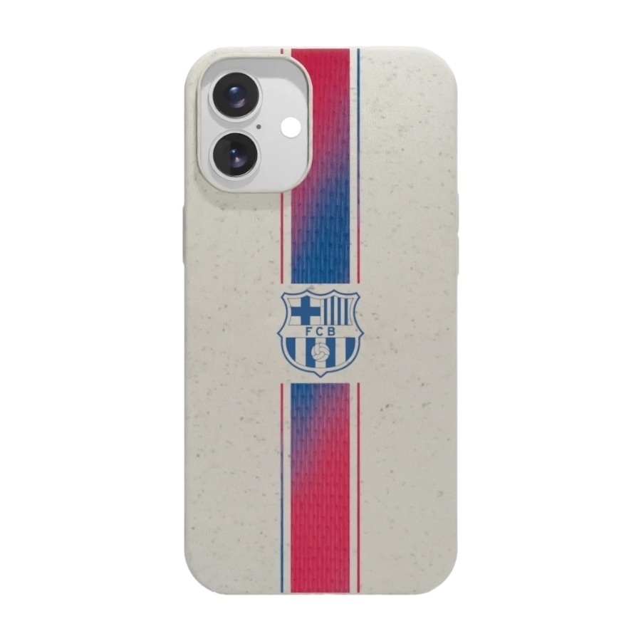Phonecases3D iPhone 16 Plus FC Barcelona komposterbart cover, hvid billede 1