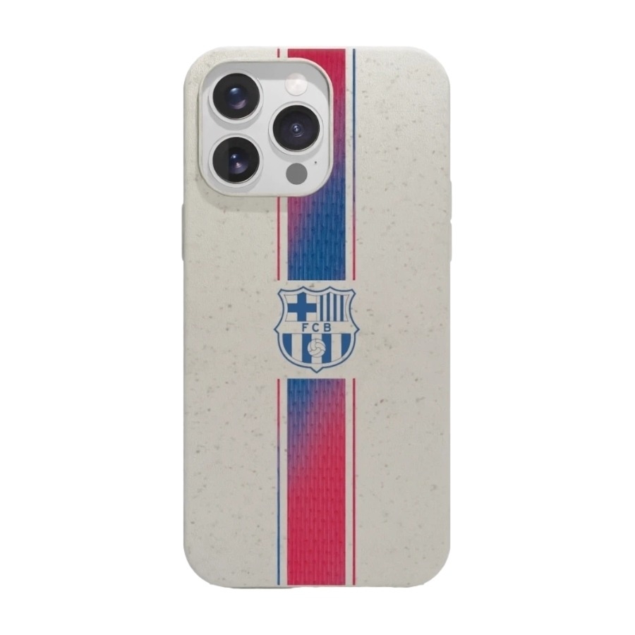 Phonecases3D iPhone 16 Pro Max FC Barcelona komposterbart cover, hvid billede 1