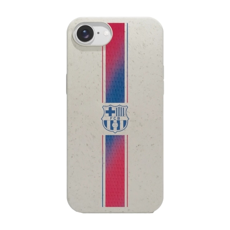 Phonecases3D iPhone 17e/16e FC Barcelona komposterbart cover, hvid billede 1