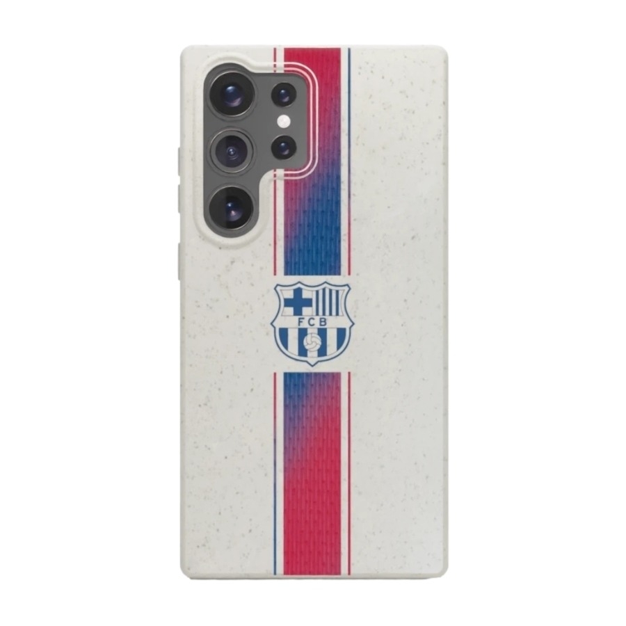 Phonecases3D Samsung Galaxy S25 Ultra FC Barcelona komposterbart cover, hvid billede 1