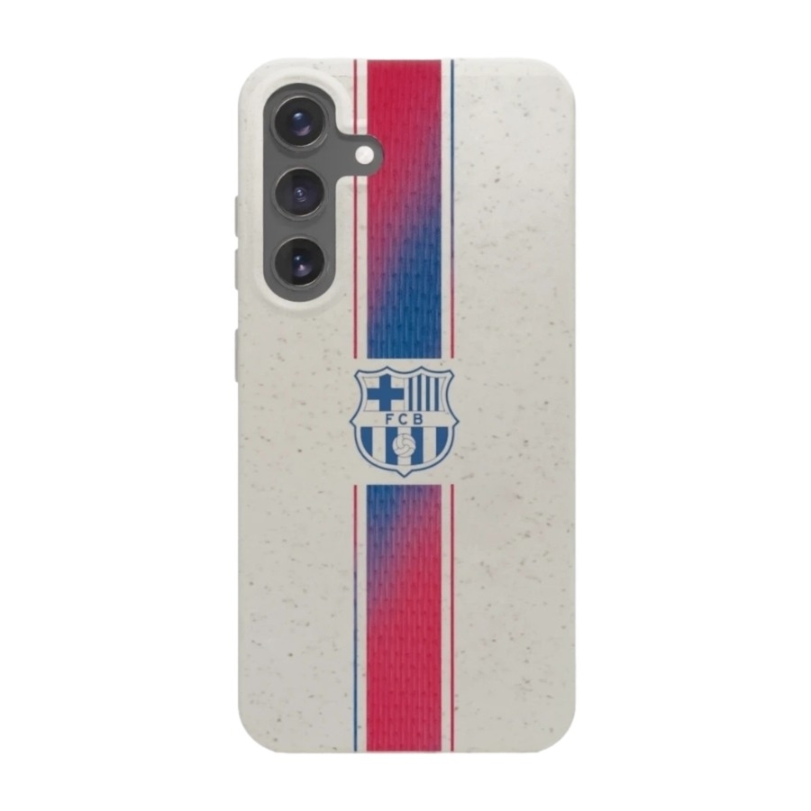 Phonecases3D Samsung Galaxy S25+ FC Barcelona komposterbart cover, hvid billede 1
