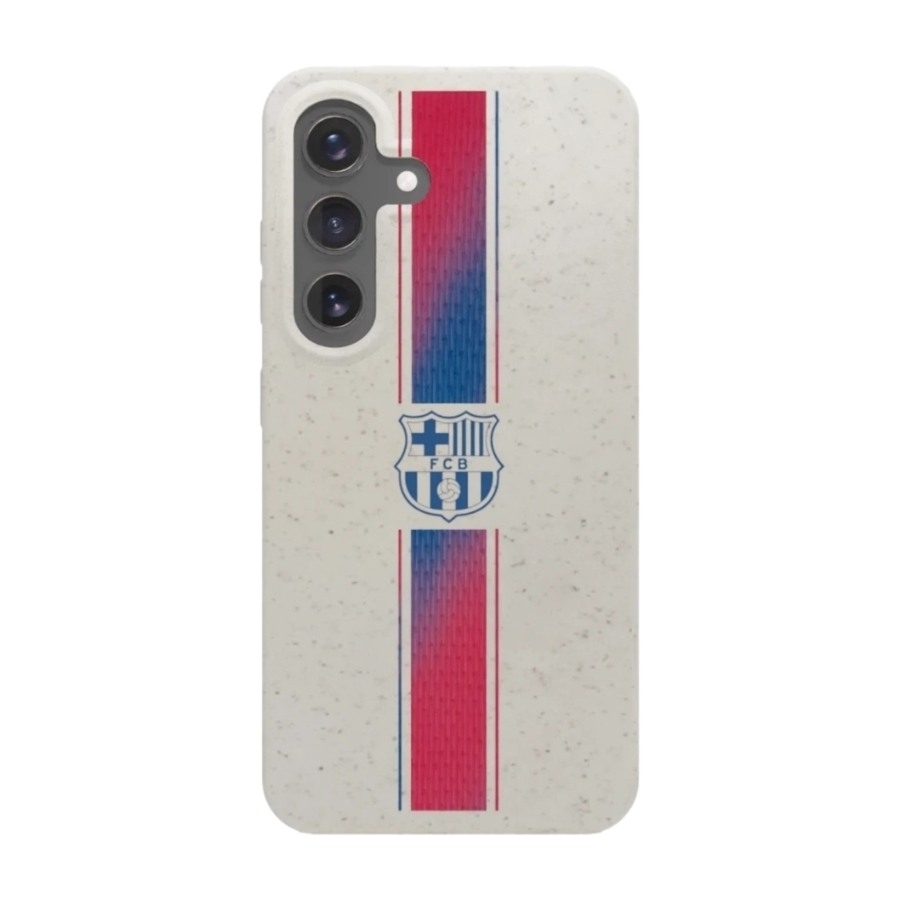 Phonecases3D Samsung Galaxy S25 FC Barcelona komposterbart cover, hvid billede 1