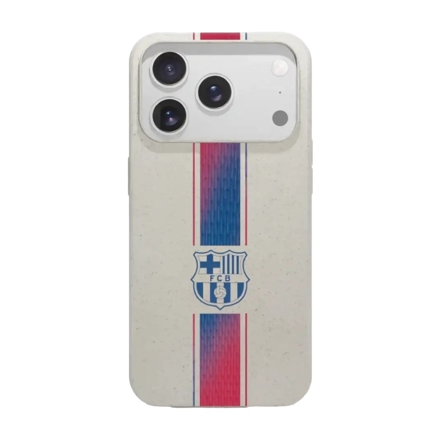 Phonecases3D iPhone 17 Pro Max FC Barcelona komposterbart cover, hvid billede 1