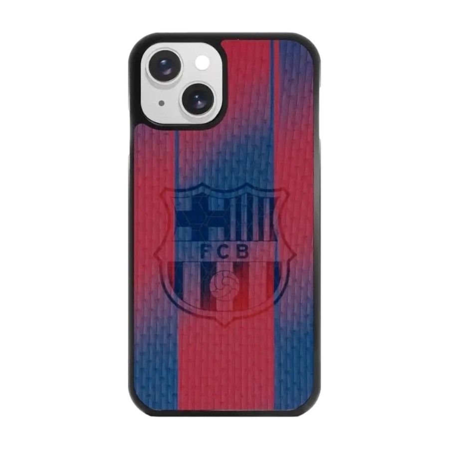 Phonecases3D iPhone 15 FC Barcelona 3D mobilcover, sort billede 1