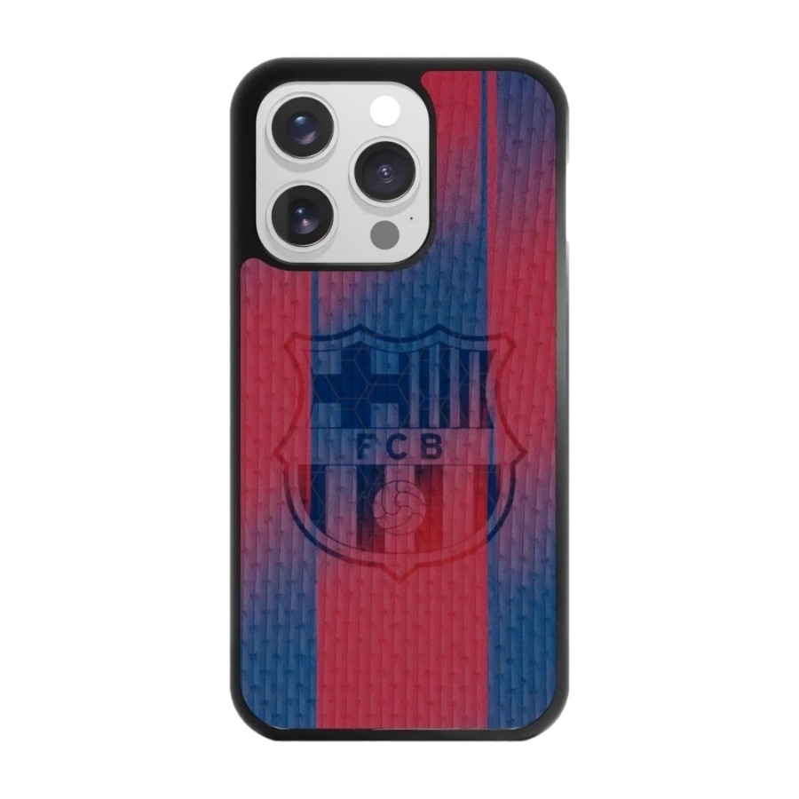 Phonecases3D iPhone 15 Pro FC Barcelona 3D mobilcover, sort billede 1