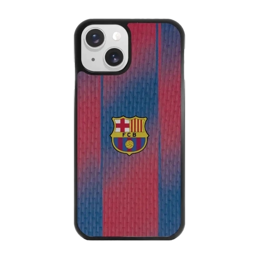 Phonecases3D iPhone 15 FC Barcelona 3D mobilcover, sort billede 1