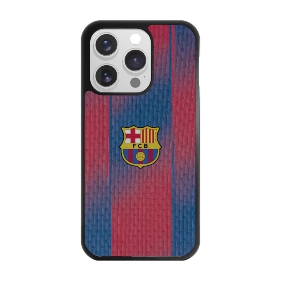 Phonecases3D iPhone 15 Pro FC Barcelona 3D mobilcover, sort billede 1