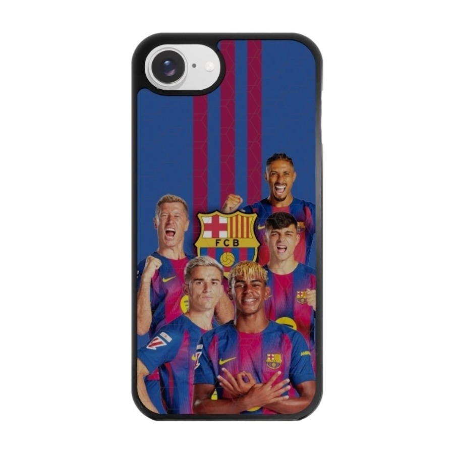 Phonecases3D iPhone 17e/16e FC Barcelona 3D mobilcover, sort billede 1