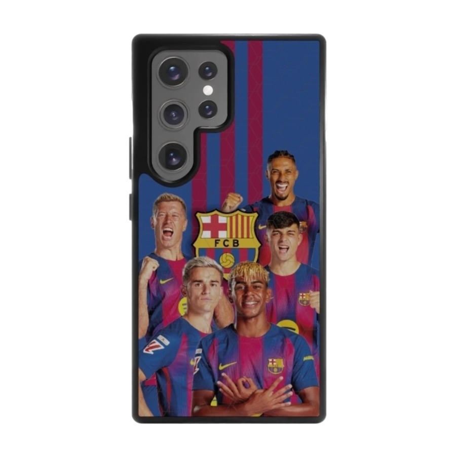 Phonecases3D Samsung Galaxy S25 Ultra FC Barcelona 3D mobilcover, sort billede 1