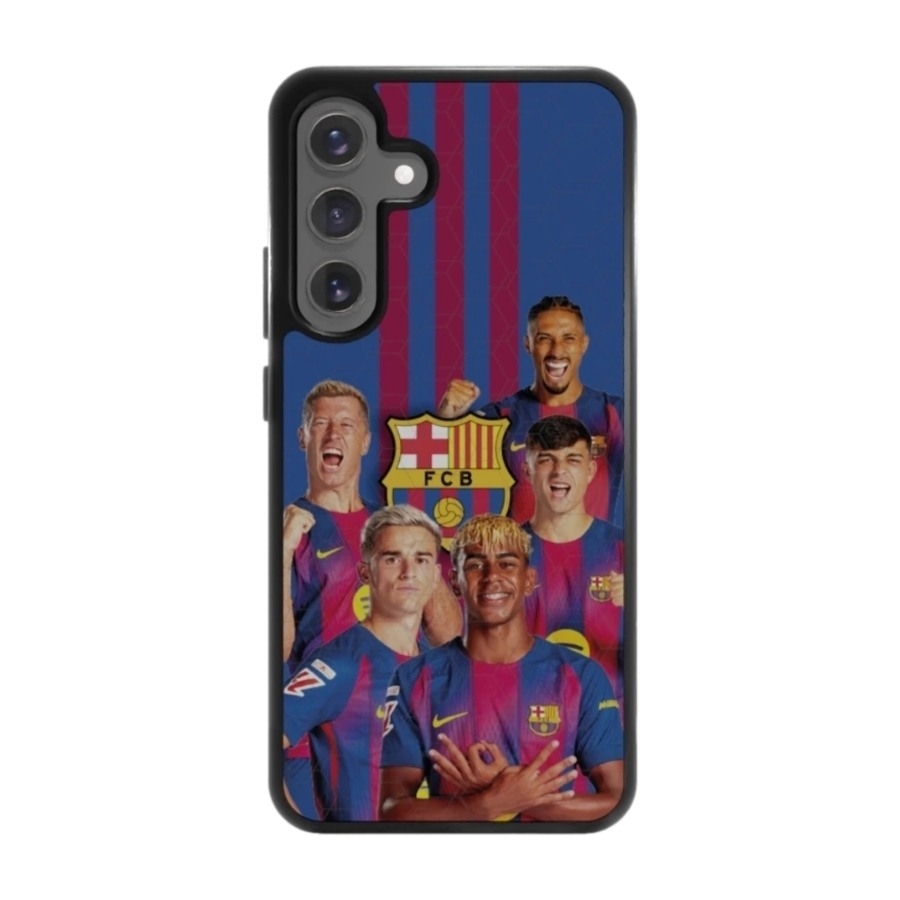 Phonecases3D Samsung Galaxy S25+ FC Barcelona 3D mobilcover, sort billede 1