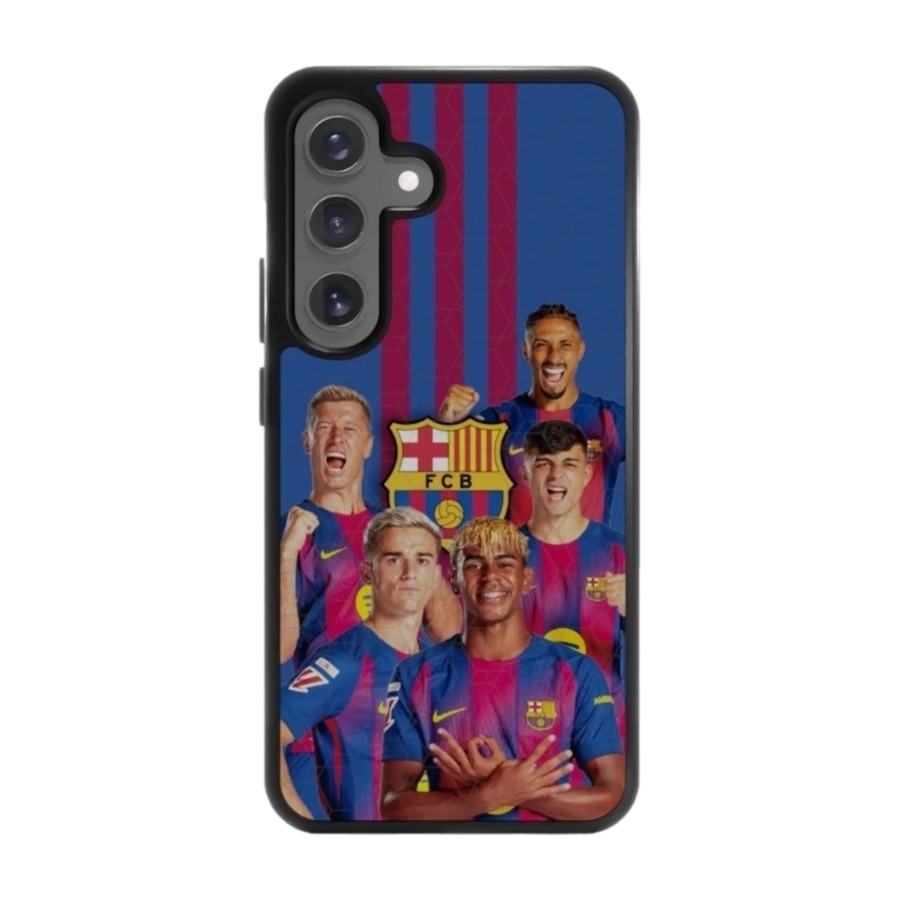 Phonecases3D Samsung Galaxy S25 FC Barcelona 3D mobilcover, sort billede 1
