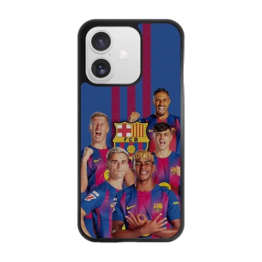 Phonecases3D iPhone 17 FC Barcelona 3D mobilcover, sort billede 1