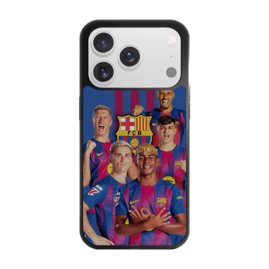Phonecases3D iPhone 17 Pro Max FC Barcelona 3D mobilcover, sort billede 1
