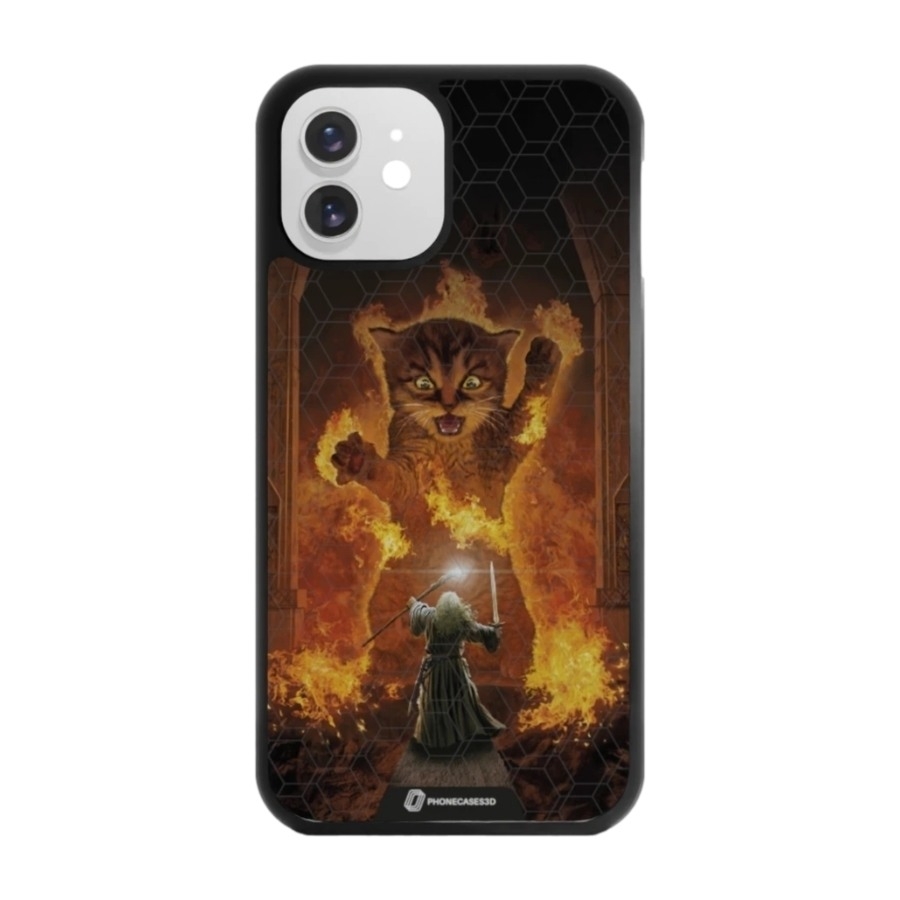 Phonecases3D iPhone 12 Joseph Tate 3D mobilcover, sort billede 1