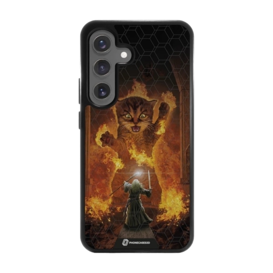 Phonecases3D Samsung Galaxy S25 Joseph Tate 3D mobilcover, sort billede 1