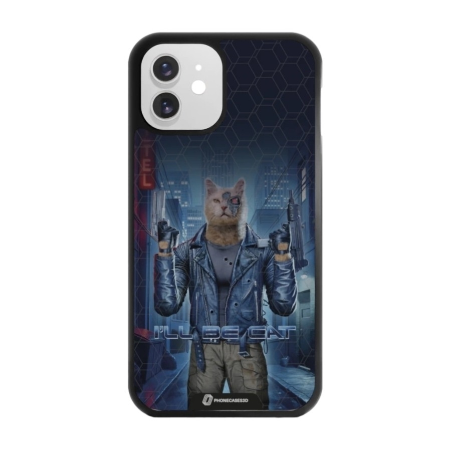 Phonecases3D iPhone 12 Joseph Tate 3D mobilcover, sort billede 1