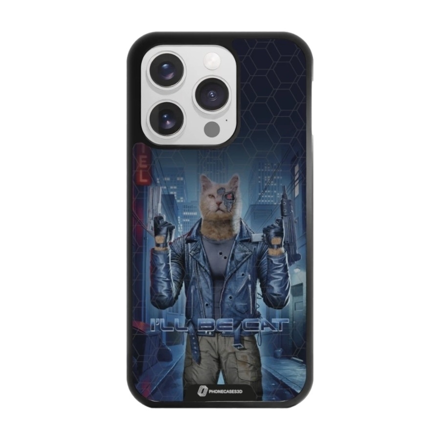 Phonecases3D iPhone 15 Pro Joseph Tate 3D mobilcover, sort billede 1