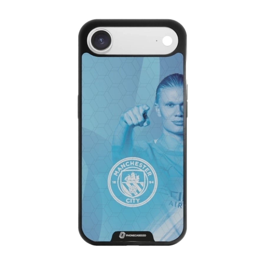 Phonecases3D iPhone Air Man City Haaland 3D mobilcover, sort billede 1