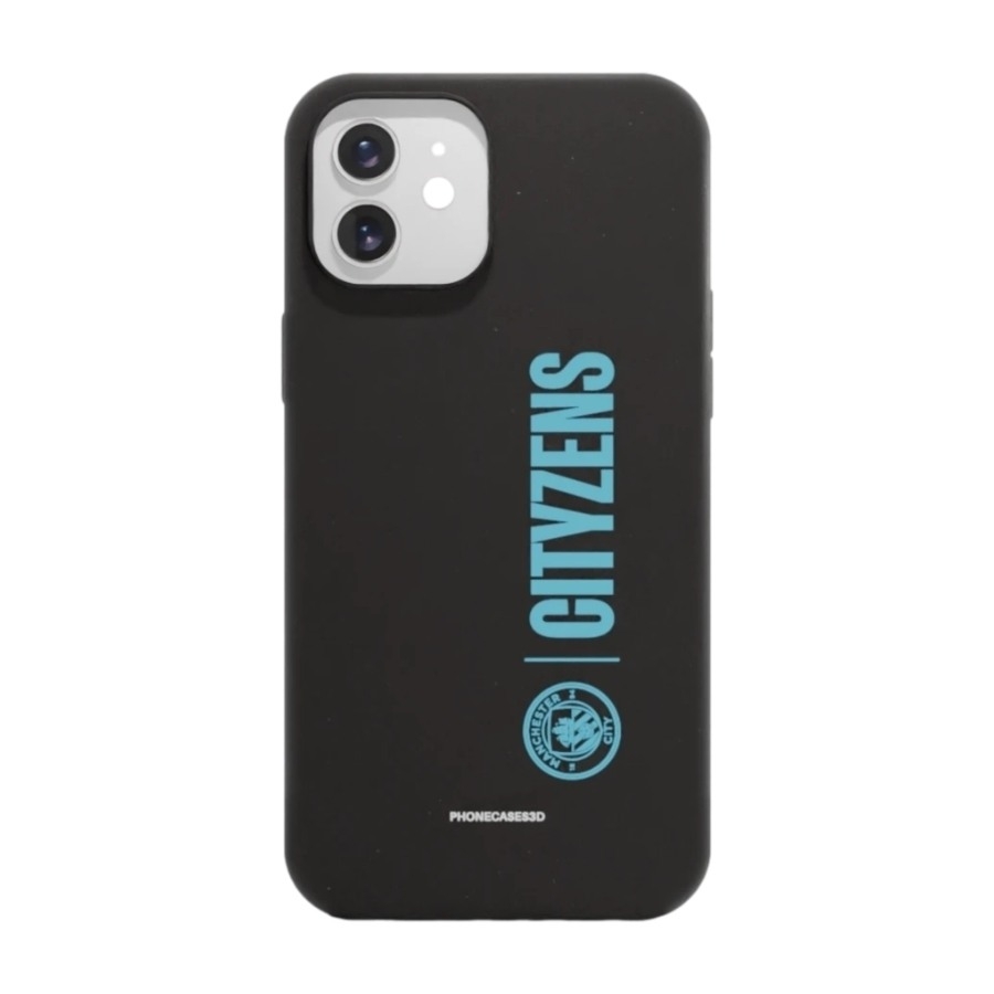 Phonecases3D iPhone 12 Man City komposterbart cover, sort billede 1