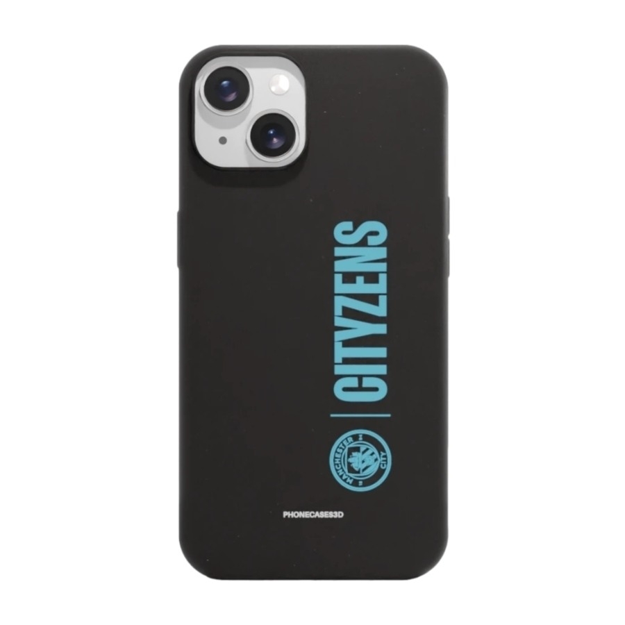 Phonecases3D iPhone 14 Man City komposterbart cover, sort billede 1