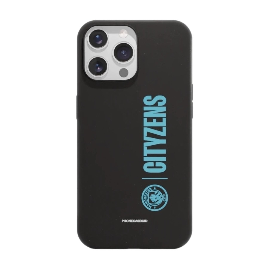Phonecases3D iPhone 14 Pro Man City komposterbart cover, sort billede 1