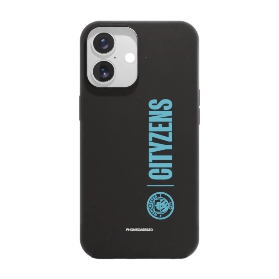 Phonecases3D iPhone 16 Man City komposterbart cover, sort billede 1