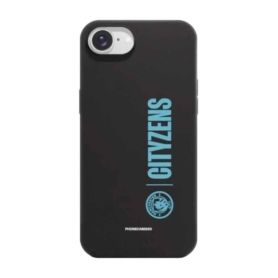 Phonecases3D iPhone 17e/16e Man City komposterbart cover, sort billede 1