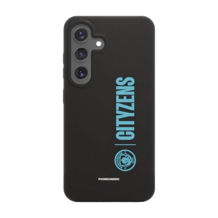 Phonecases3D Samsung Galaxy S25 Man City komposterbart cover, sort billede 1