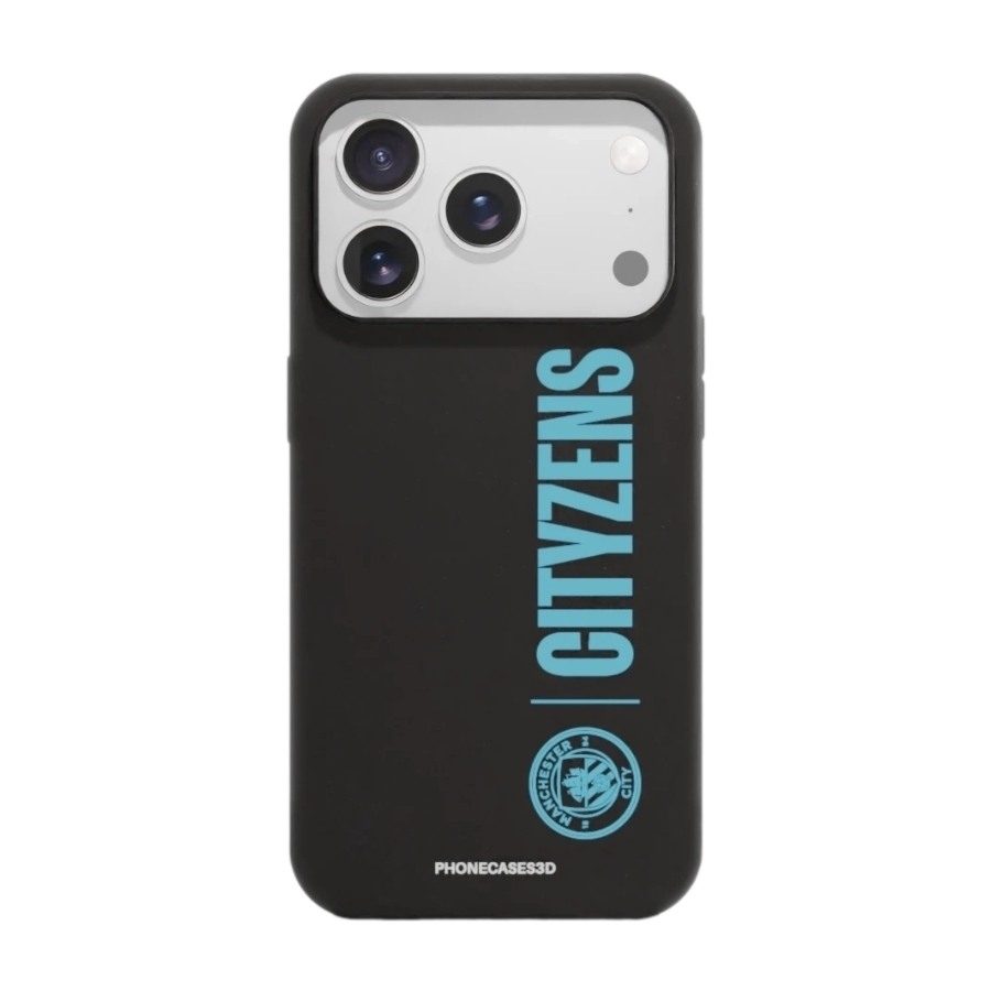 Phonecases3D iPhone 17 Pro Max Man City komposterbart cover, sort billede 1