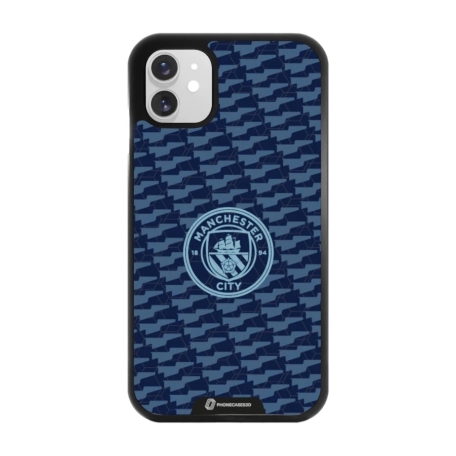 Phonecases3D iPhone 11 Man City 3D mobilcover, sort billede 1